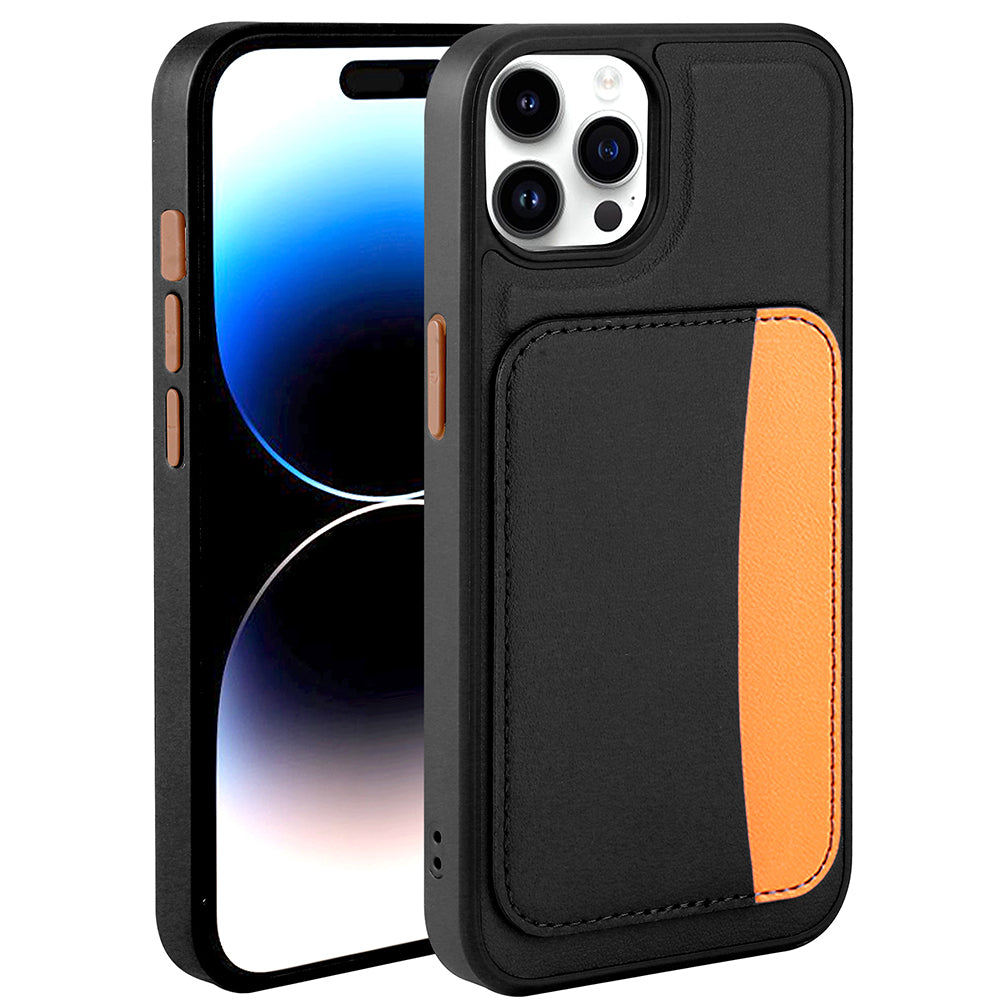 Cepax iPhone 15 Pro Max Zore X-Kart Kartlıklı Silikon Telefon Kılıfı