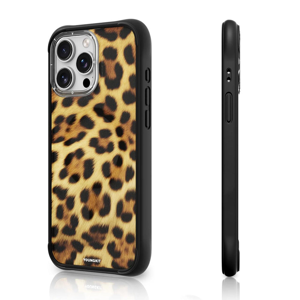 Youngkit Leopard Serisi iPhone 15 Pro Max Magsafe Telefon Kılıfı