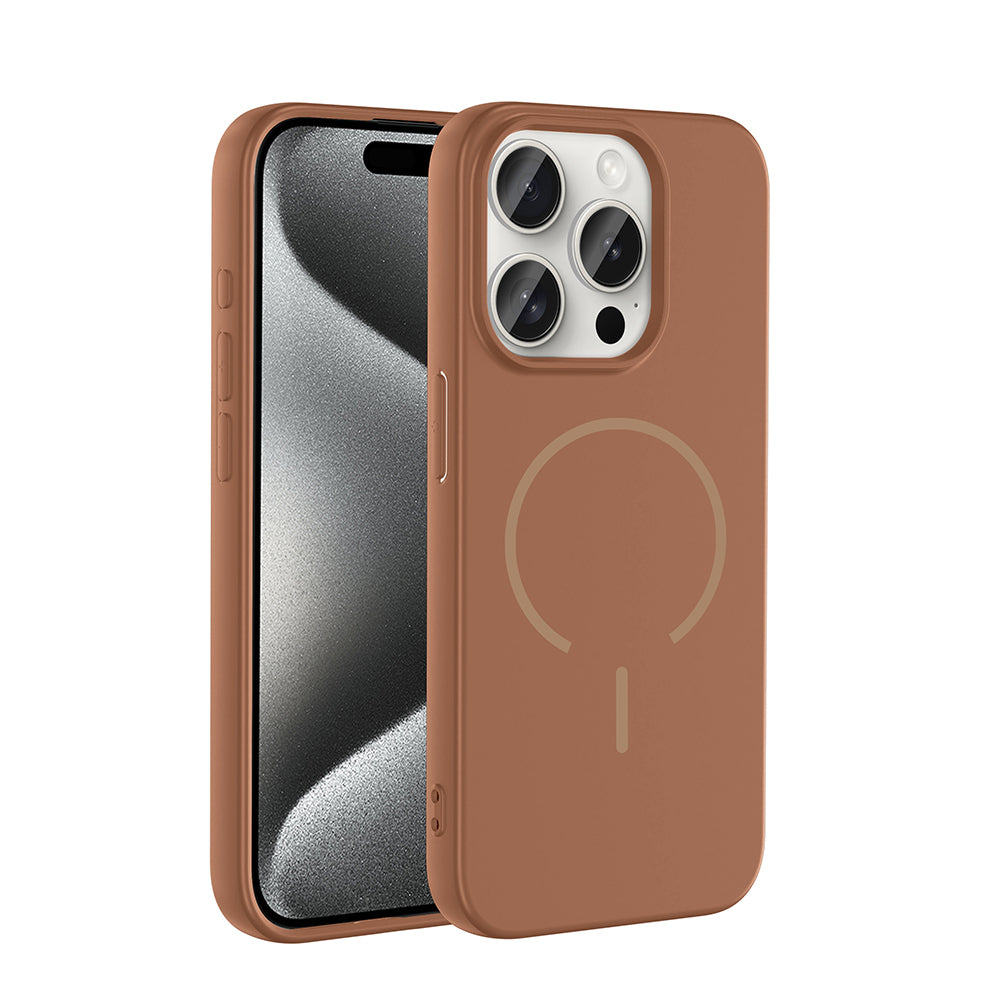 Cepax iPhone 15 Pro Max M-safe Şarj Özellikli Meta Kılıf