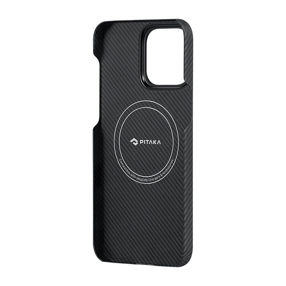 Pitaka Tactile Woven Orchestra Serisi iPhone 15 Pro Max M-safe Şarj Özellikli 600D Aramid Fiber Rhapsody Kılıf