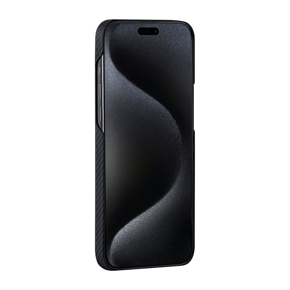 Pitaka Tactile Woven Orchestra Serisi iPhone 15 Pro Max M-safe Şarj Özellikli 600D Aramid Fiber Rhapsody Kılıf