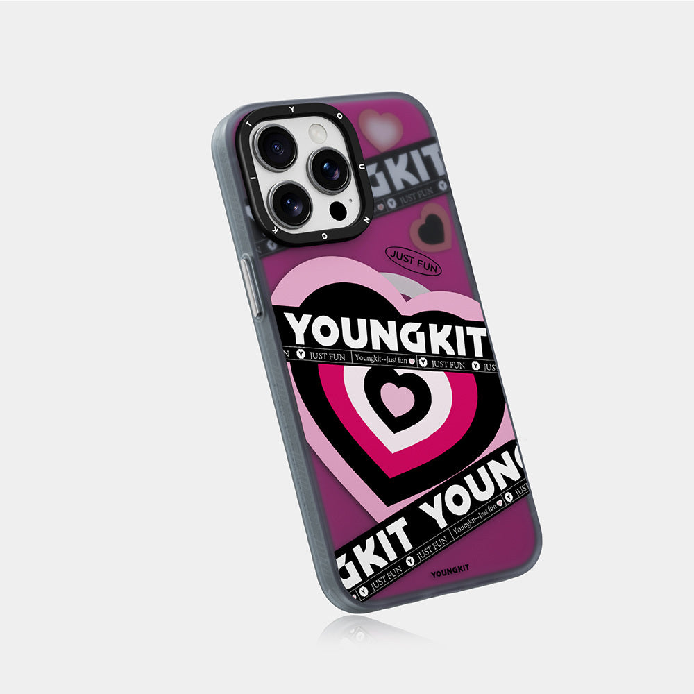 Youngkit Flipped Serisi iPhone 15 Pro Max M-safe Airbagli Çift Katmanlı Kılıf