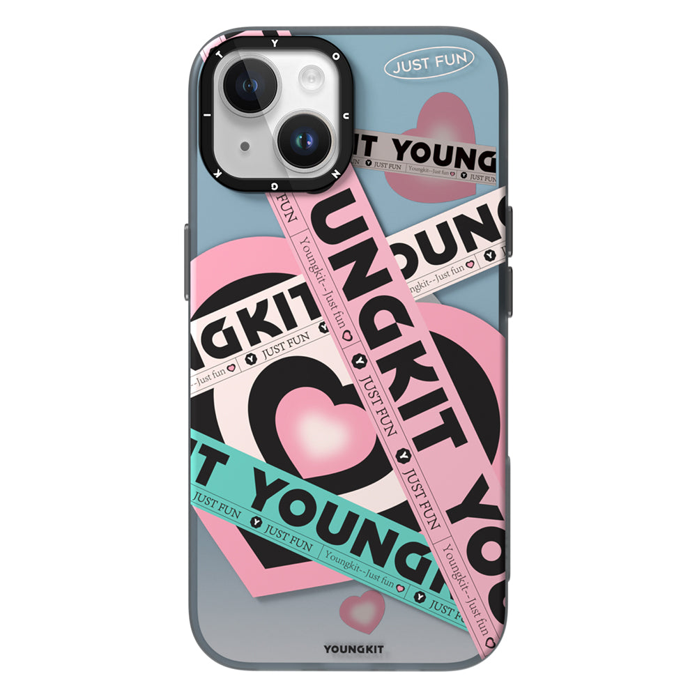 Youngkit Flipped Serisi iPhone 15 Pro Max M-safe Airbagli Çift Katmanlı Kılıf