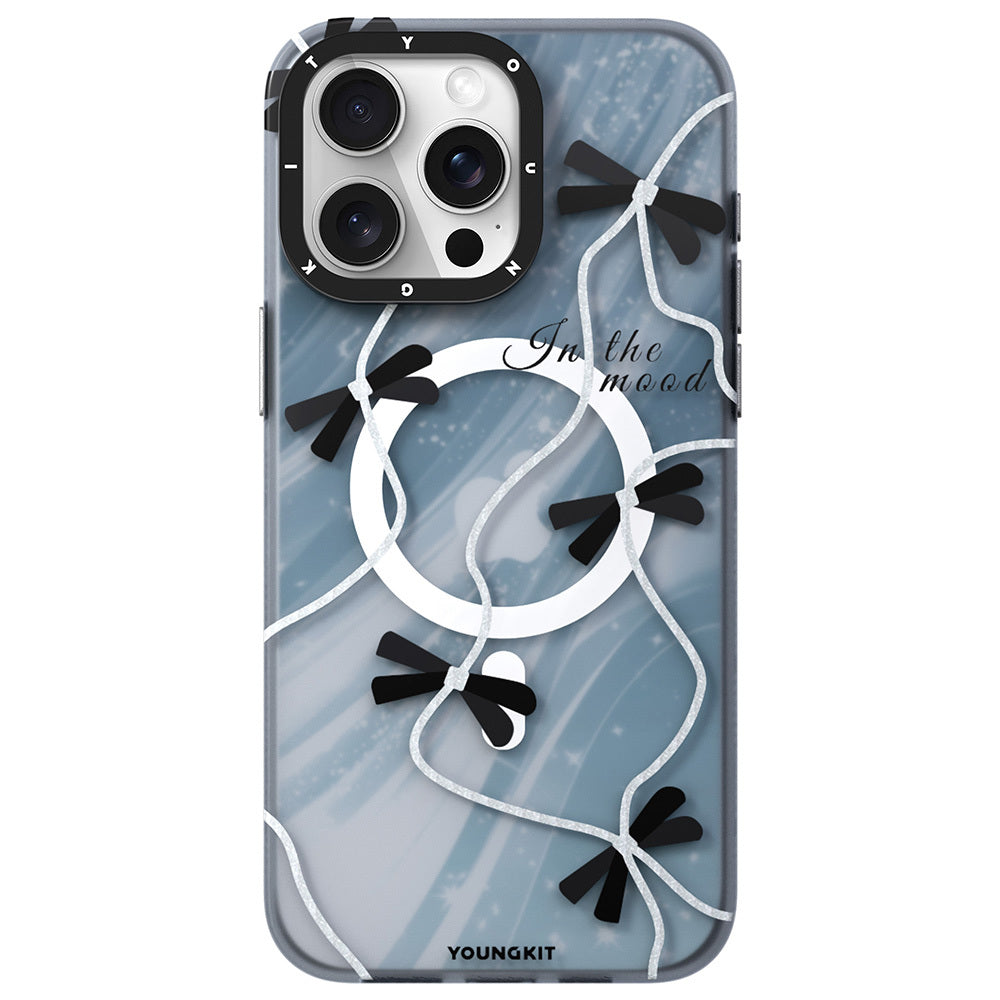 Youngkit Star&Butterfly Serisi iPhone 15 Pro Max M-safe Airbagli Çift Katmanlı Kılıf