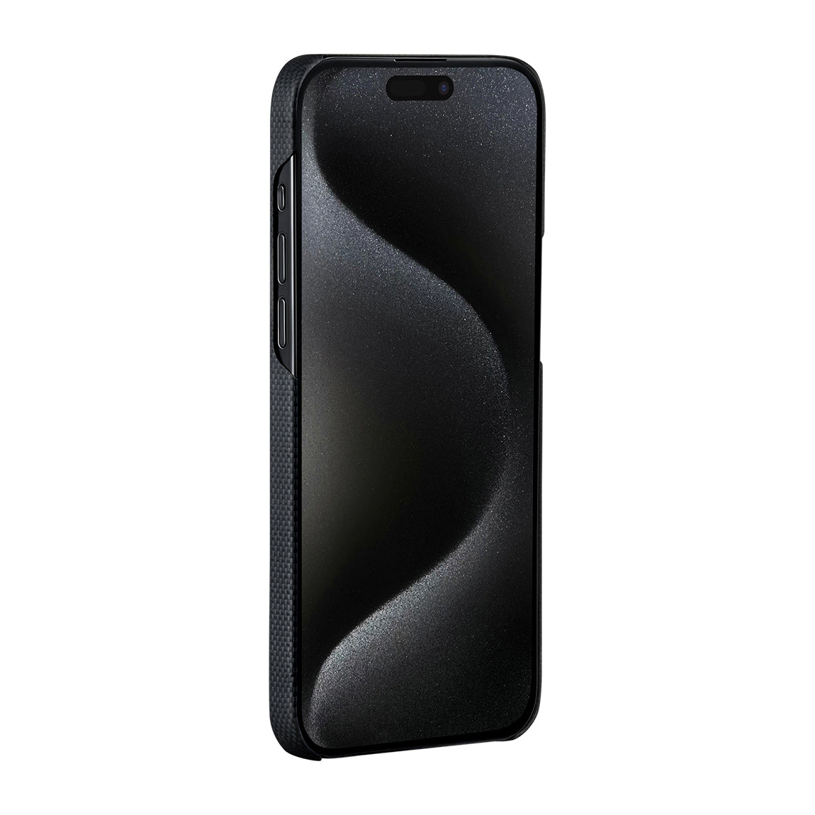 Pitaka Tactile Woven iPhone 15 Pro Max M-safe Şarj Özellikli Aramid Fiber Break The Line Kılıf