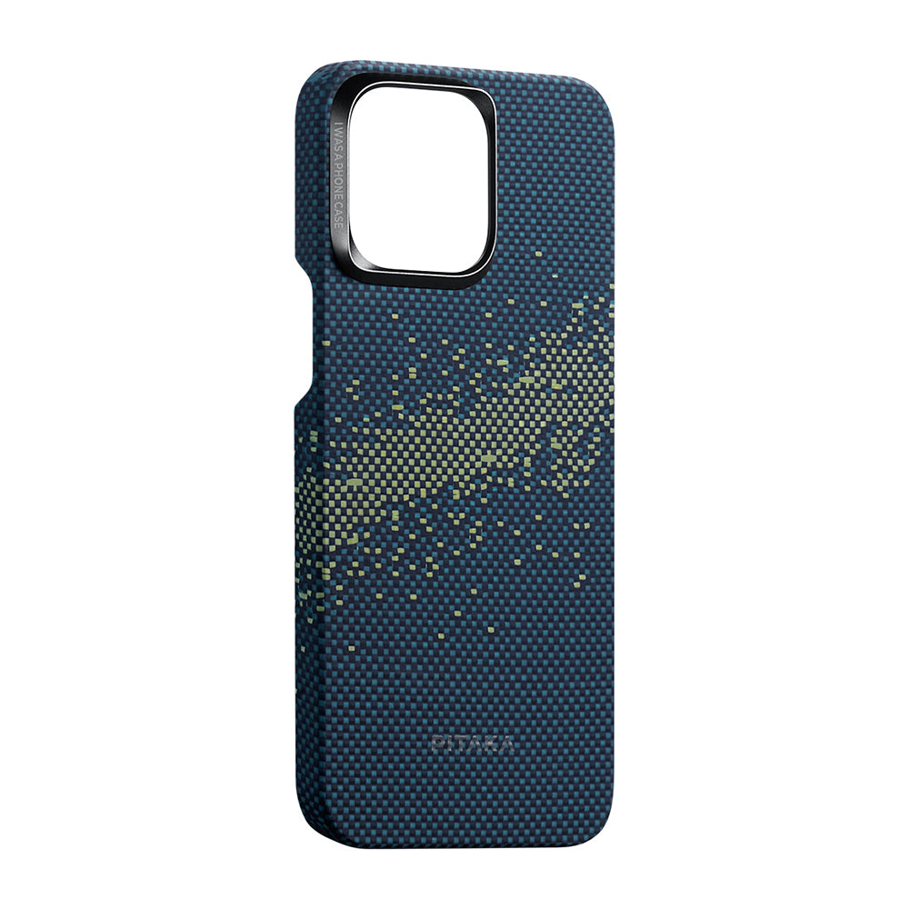 Pitaka Tactile Woven Starpeak Serisi iPhone 15 Pro Max M-safe Şarj Özellikli Aramid Fiber Milky Way Galaxy Kılıf