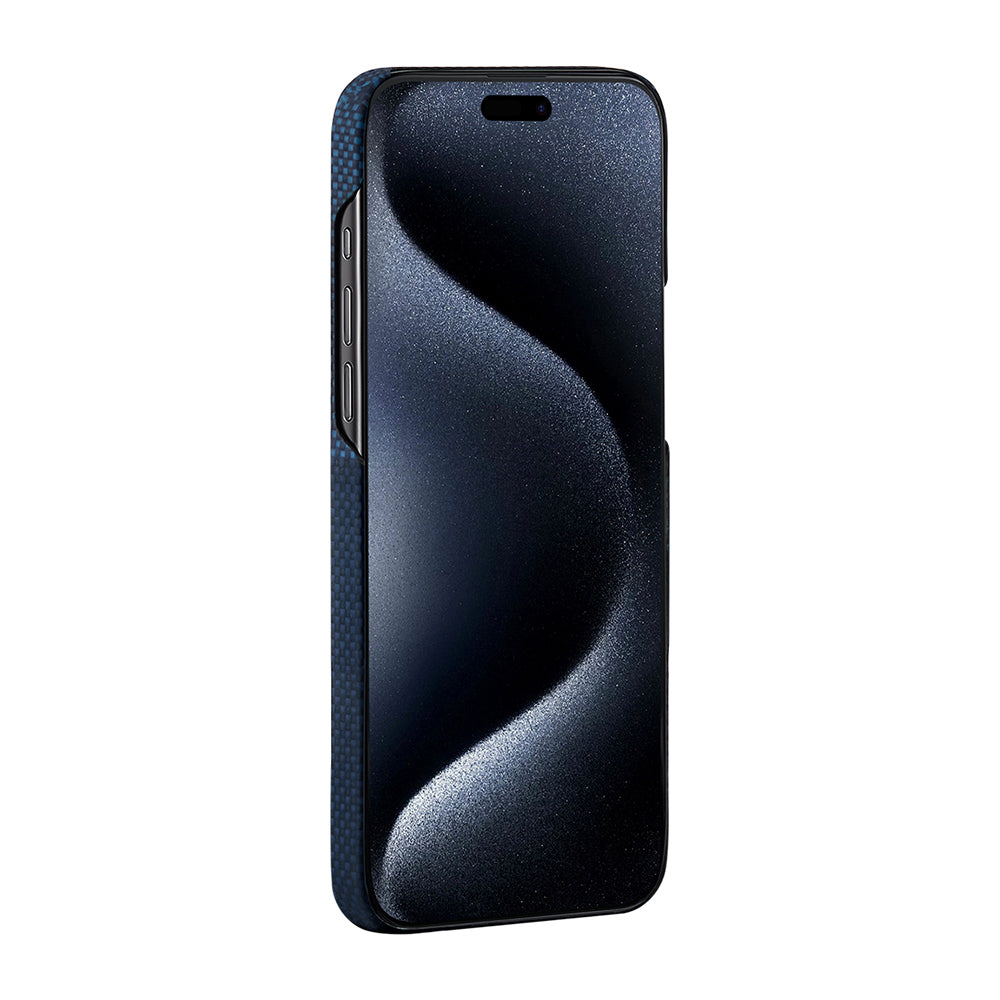 Pitaka Tactile Woven Starpeak Serisi iPhone 15 Pro Max M-safe Şarj Özellikli Aramid Fiber Milky Way Galaxy Kılıf