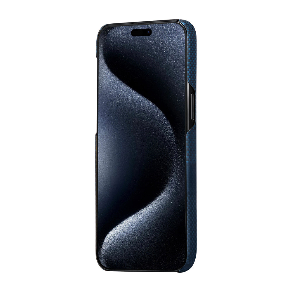 Pitaka Tactile Woven Starpeak Serisi iPhone 15 Pro Max M-safe Şarj Özellikli Aramid Fiber Milky Way Galaxy Kılıf