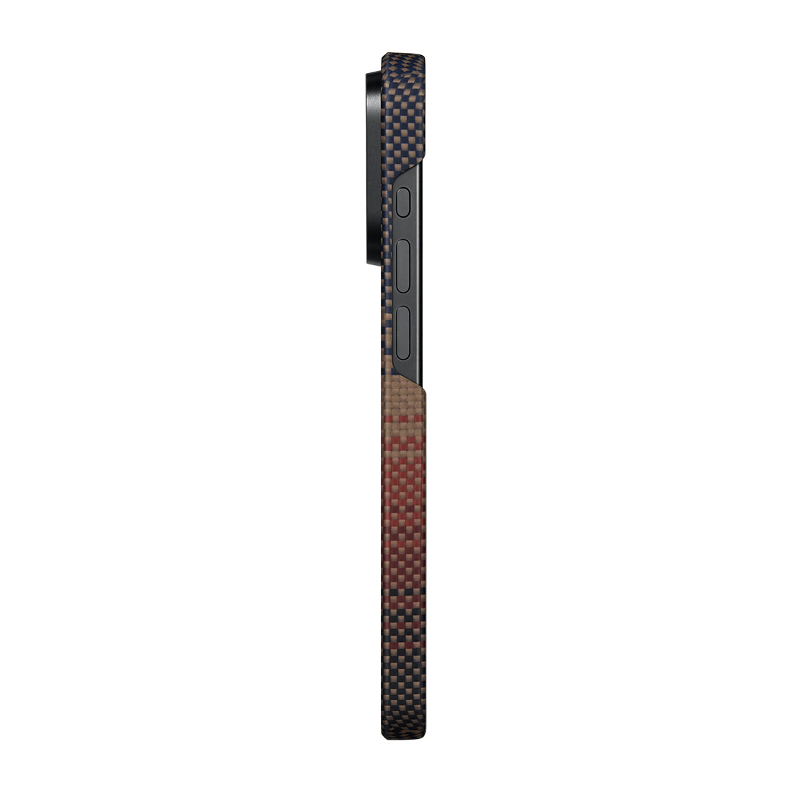 Pitaka Tactile Woven Sunset-Moonrise Serisi iPhone 15 Pro Max M-safe Şarj Özellikli Aramid Fiber Sunset Kılıf