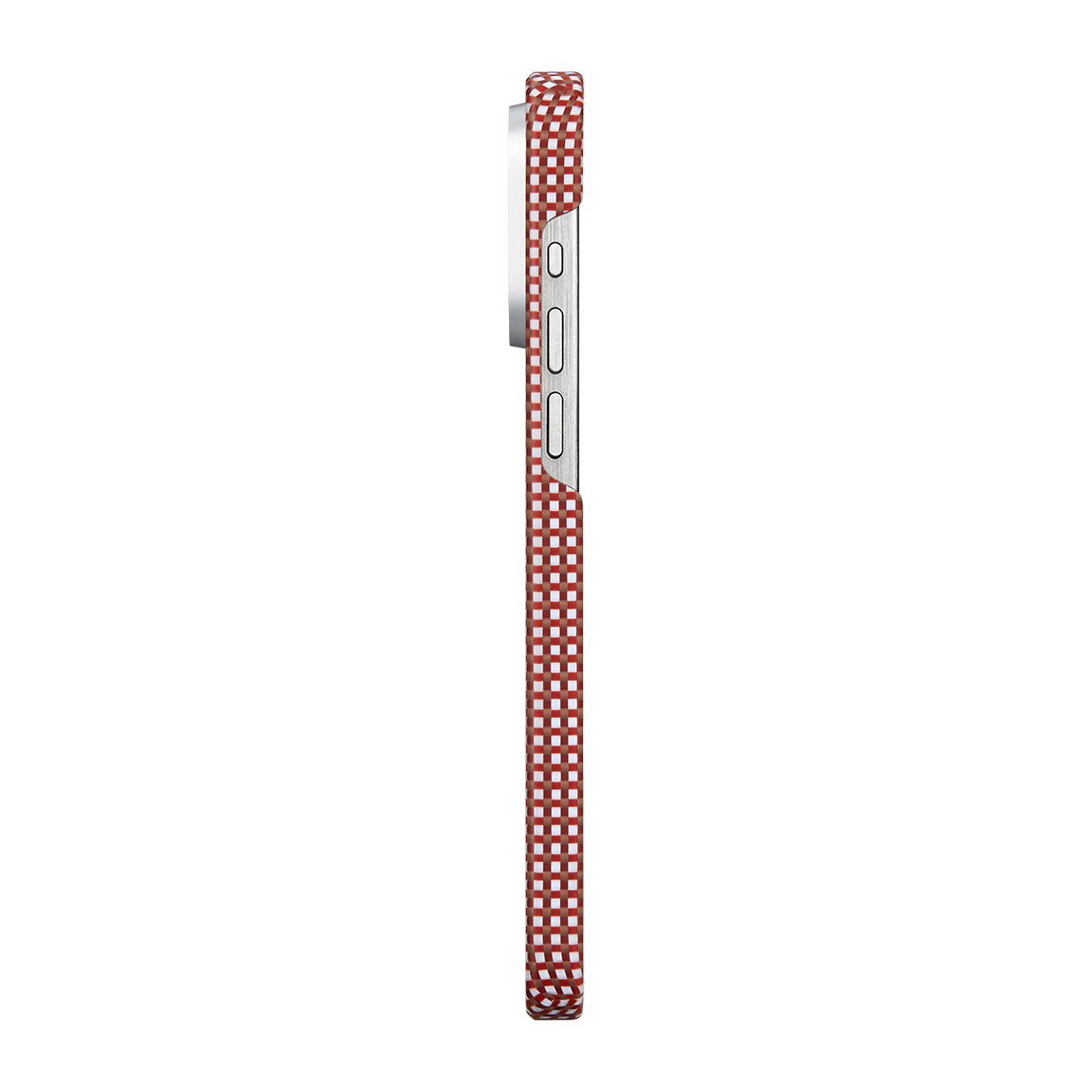 Pitaka Ultra-Slim Classic Serisi iPhone 15 Pro Max M-safe Şarj Özellikli Awa Tasarımlı 1500D Aramid Fiber Bonfire Kılıf