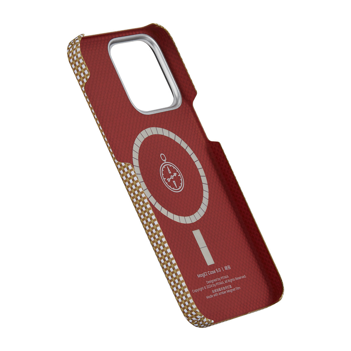 Pitaka Ultra-Slim Classic Serisi iPhone 15 Pro Max M-safe Şarj Özellikli Awa Tasarımlı 1500D Aramid Fiber Canyon Kılıf