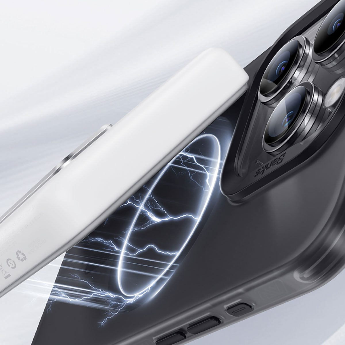 Benks Lucid iPhone 15 Pro Max M-safe Şarj Özellikli Armor Kılıf