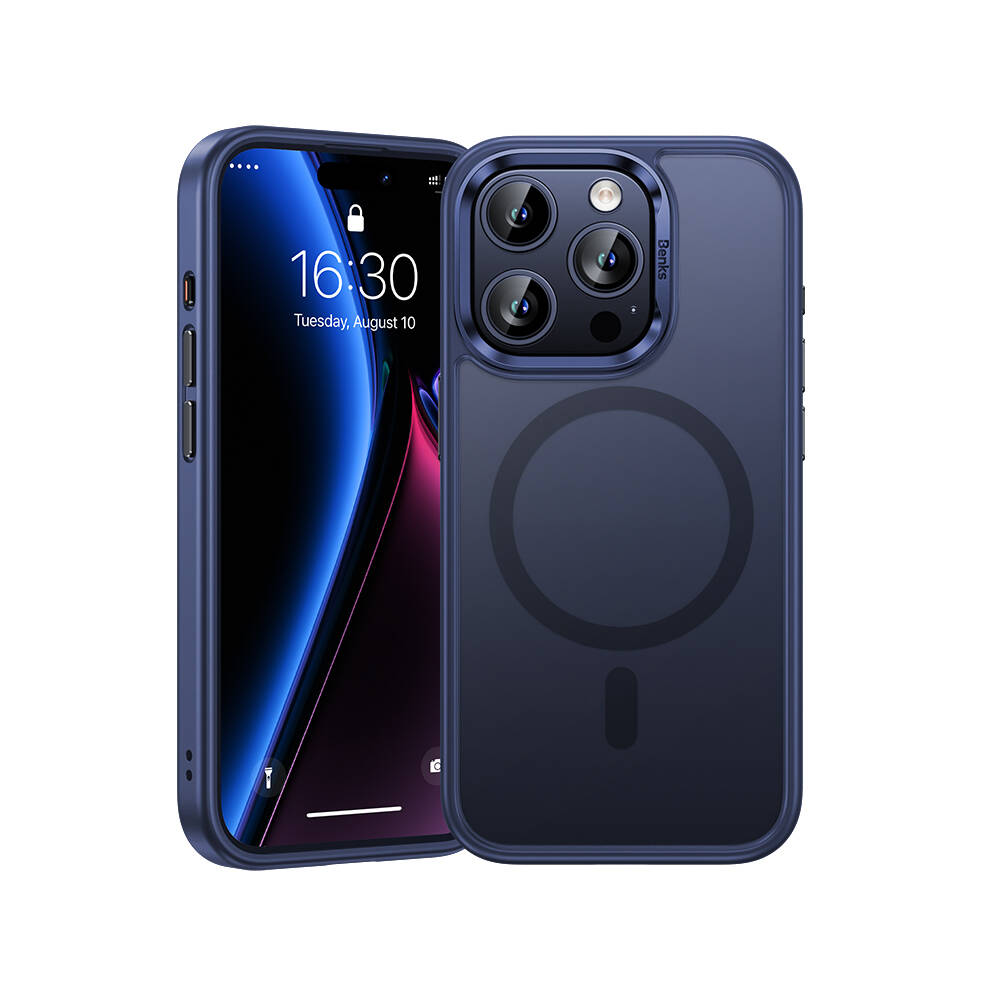 Benks Mist Protective iPhone 15 Pro Max M-safe Şarj Özellikli Telefon Kılıfı