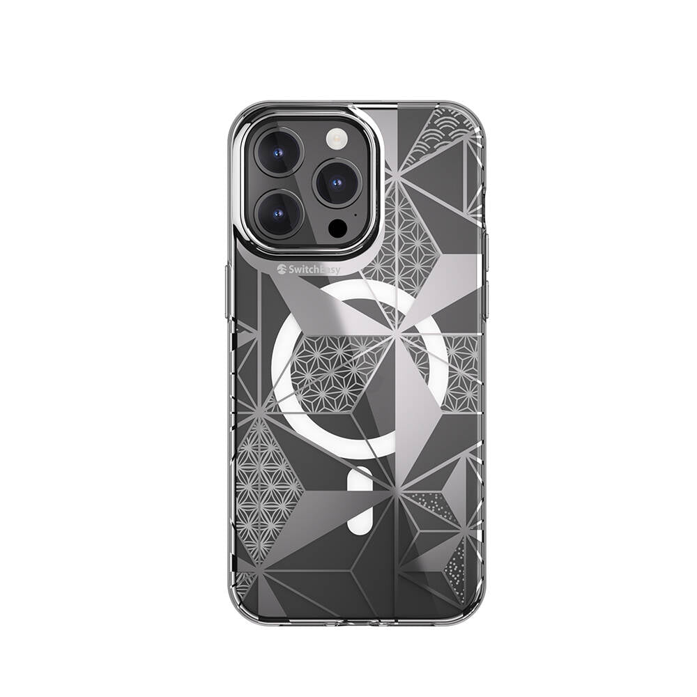 Switcheasy Artist-M Asanoha iPhone 15 Pro Max M-safe Şarj Özellikli Çift IMD Baskılı Lisanslı Kılıf