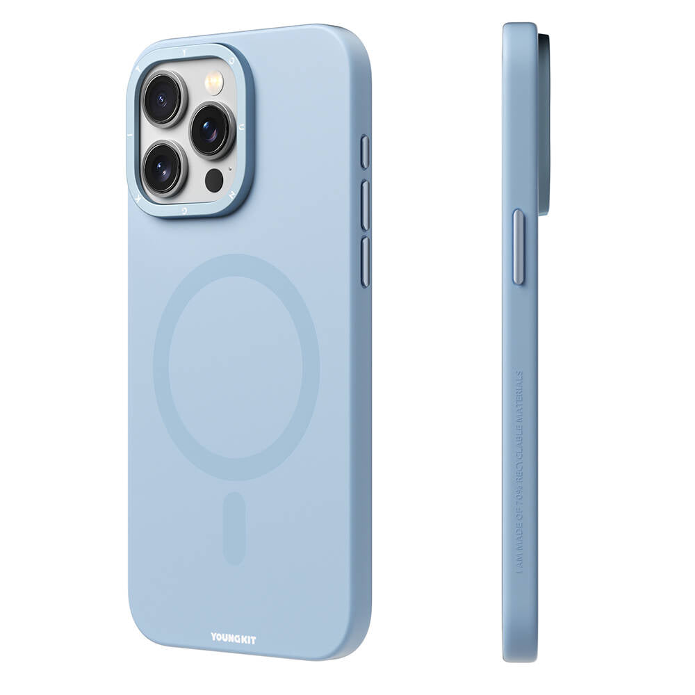 Youngkit Velvet Serisi iPhone 15 Pro Max Magsafe Şarj Özellikli Çizilmeye ve Aşınmaya Dayanıklı Telefon Kılıfı - 1
