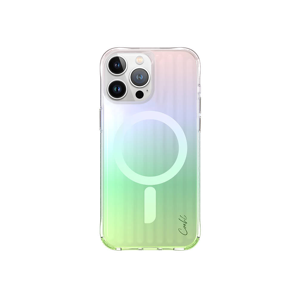Coehl Linear iPhone 15 Pro Max M-safe Şarj Özellikli Parlayan Arka Yüzey Telefon Kılıfı
