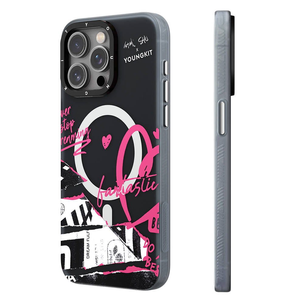 Youngkit Dreamland Serisi iPhone 15 Pro Max Magsafe Şarj Özellikli Shu Tasarımlı Telefon Kılıfı - 1