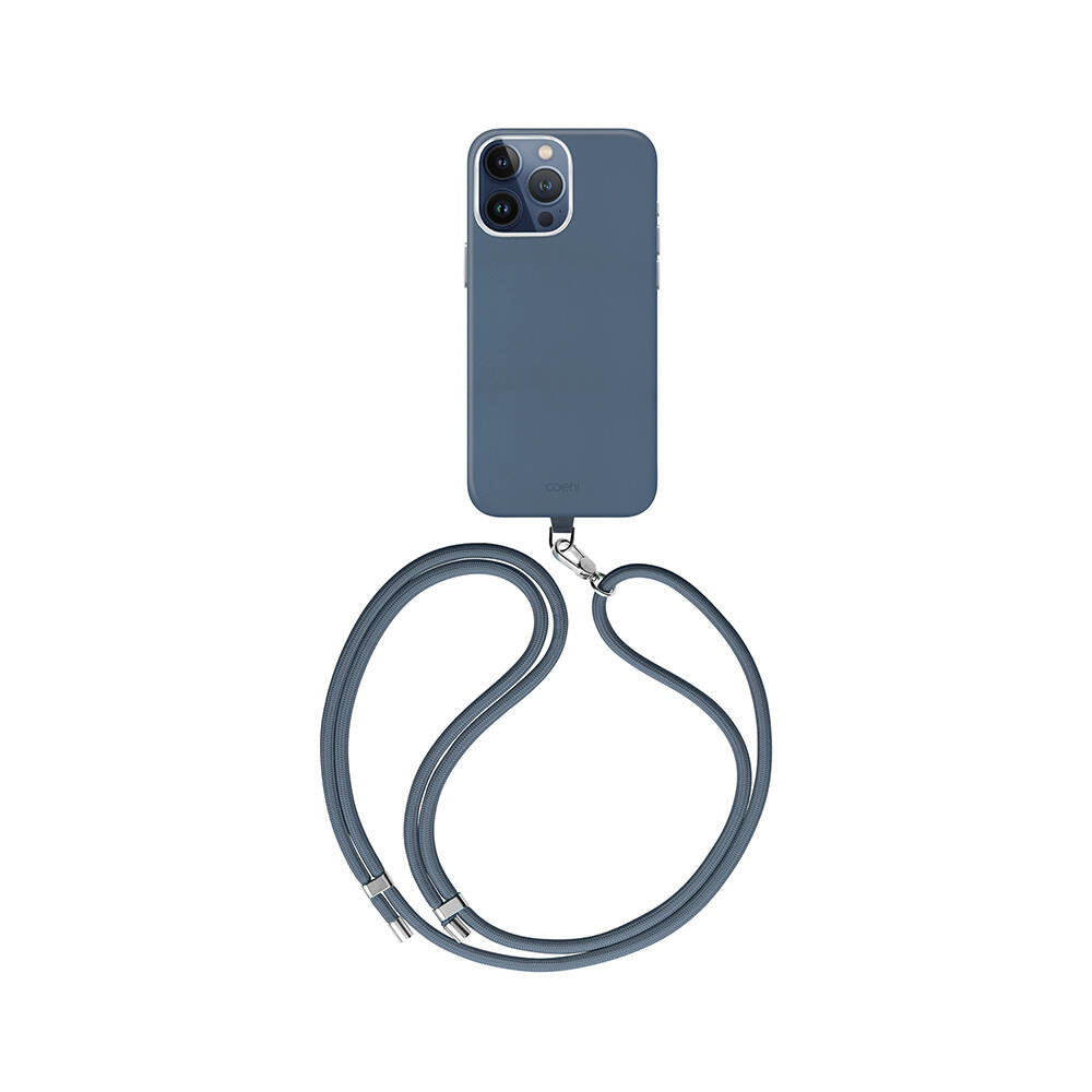 Coehl Muse iPhone 15 Pro Max M-safe Şarj Özellikli Soft Arka Yüzey Askı İpli Telefon Kılıfı