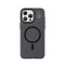 Recci Glaze Serisi iPhone 15 Pro Max M-safe Şarj Özellikli Standlı Metal Kamera Çerçeveli Mat Kılıf