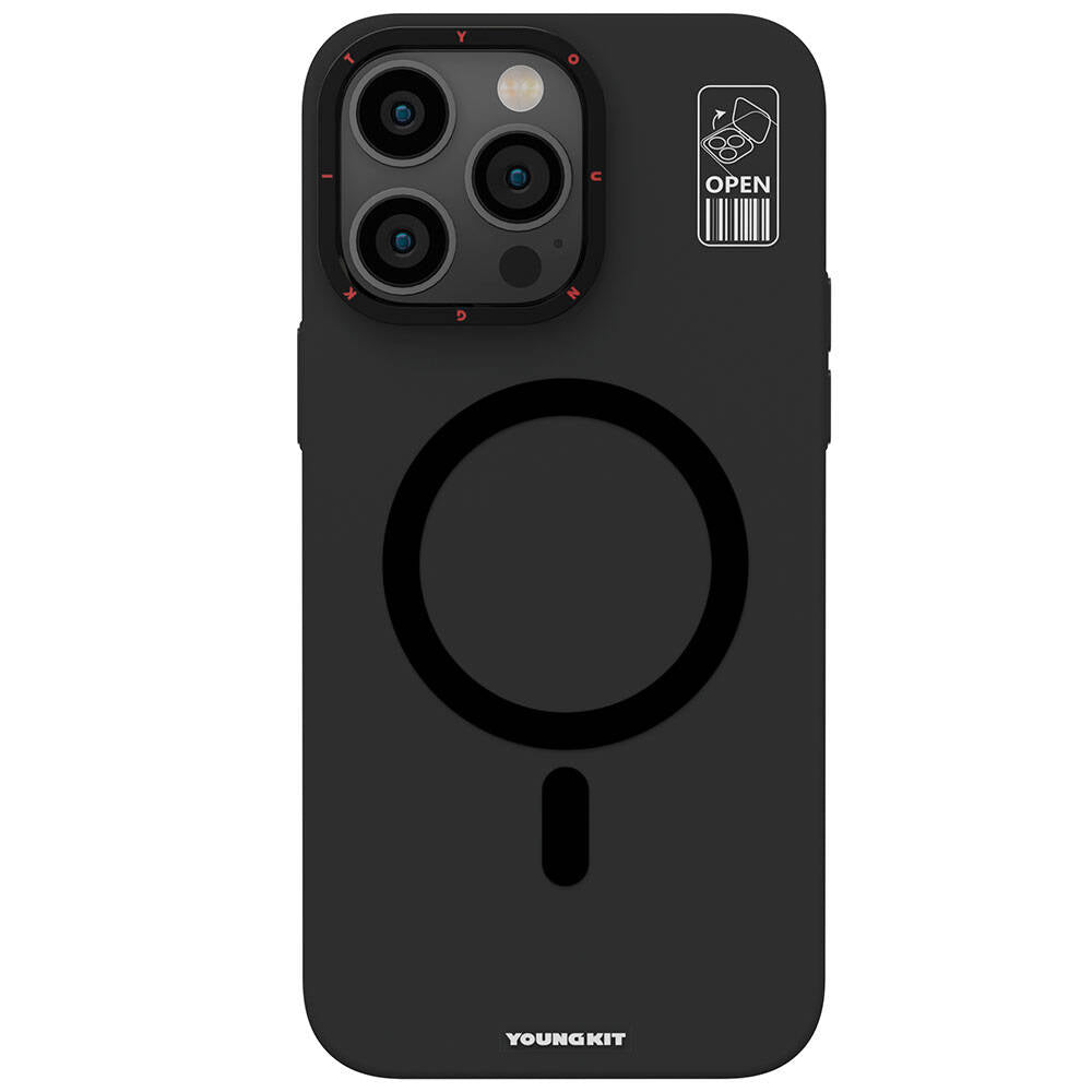 YoungKit Hermit Bracket Serisi iPhone 15 Pro Max Magsafe Şarj Özellikli Standlı Telefon Kılıfı - 1
