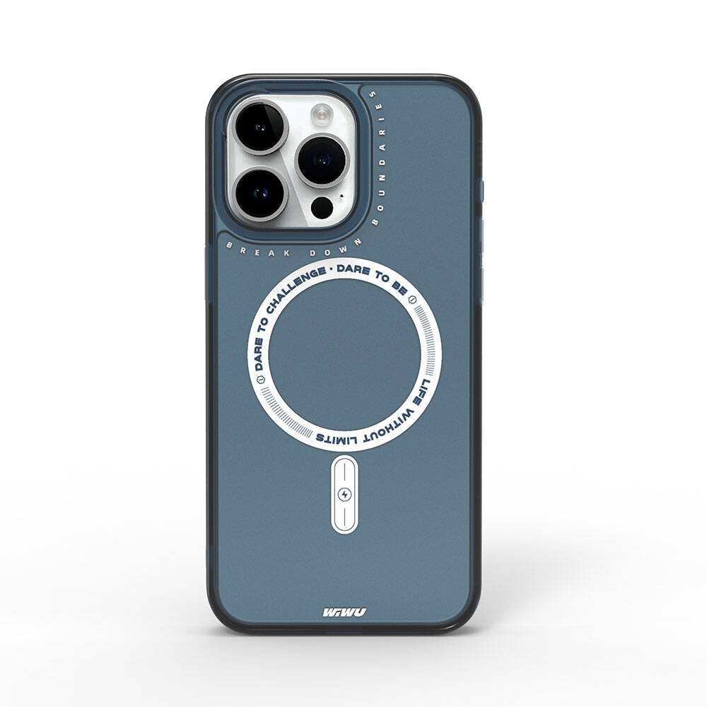 iPhone 15 Pro Max Kılıf M-safe Şarj Özellikli Wiwu Basic Color J Serisi Kılıf