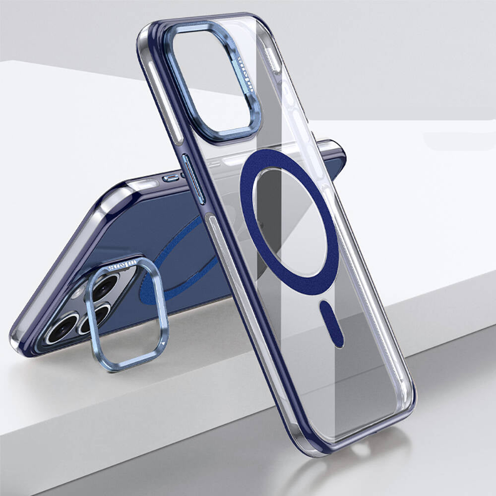 Wlons iPhone 15 Pro Max M-safe Şarj Özellikli Standlı Efsane Kılıf