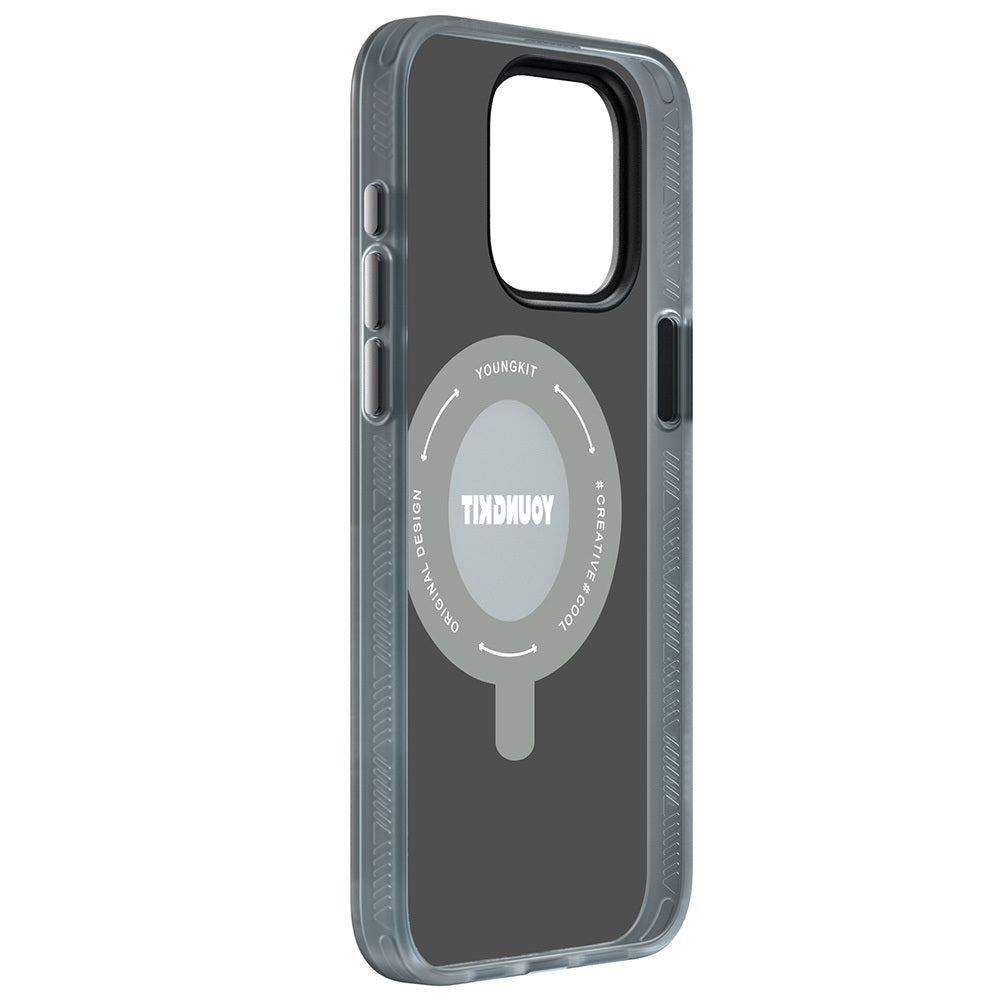 Youngkit 360° Standlı Technology Serisi iPhone 15 Pro Max M-safe Şarj Özellikli Kılıf