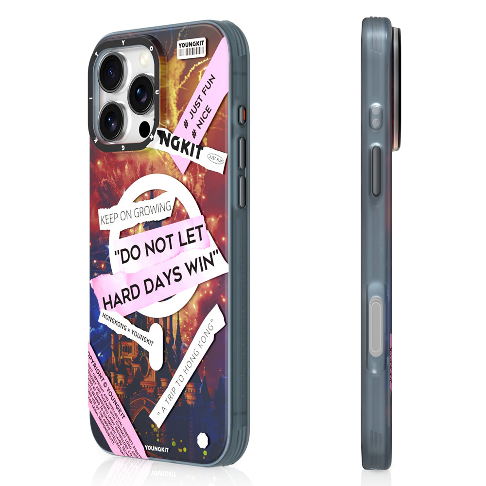 Youngkit A-City Serisi iPhone 15 Pro Max M-safe Şarj Özellikli Telefon Kılıfı