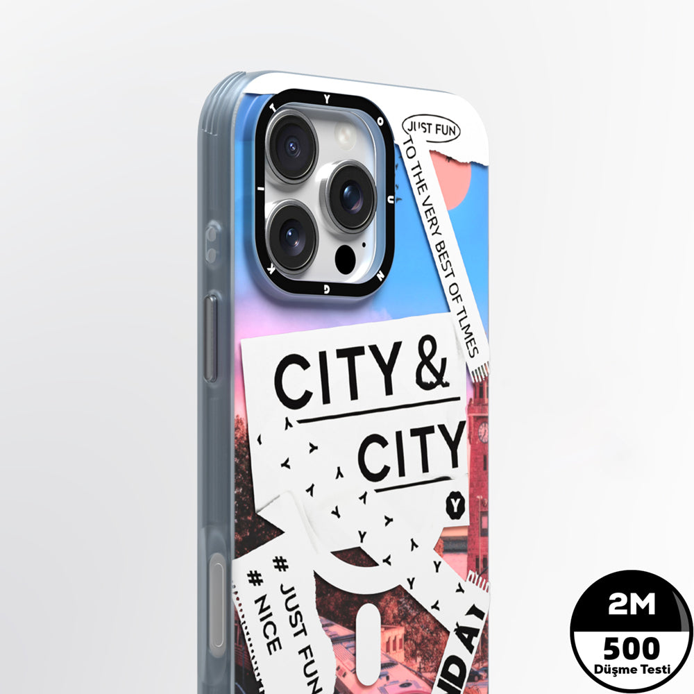 Youngkit A-City Serisi iPhone 15 Pro Max M-safe Şarj Özellikli Telefon Kılıfı
