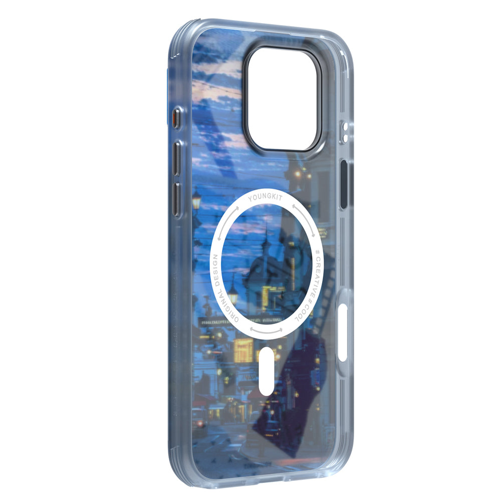 Youngkit A-City Serisi iPhone 15 Pro Max M-safe Şarj Özellikli Telefon Kılıfı