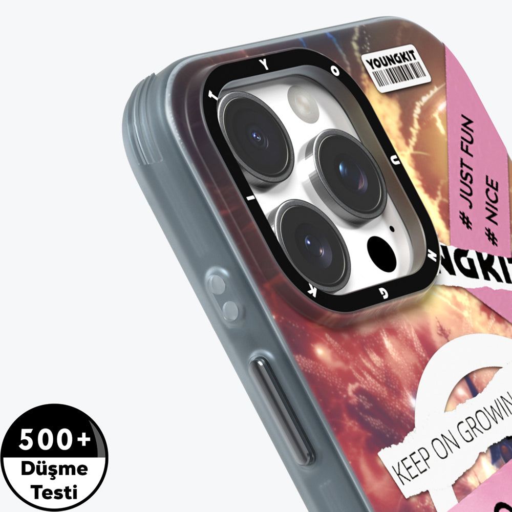 Youngkit A-City Serisi iPhone 15 Pro Max M-safe Şarj Özellikli Telefon Kılıfı