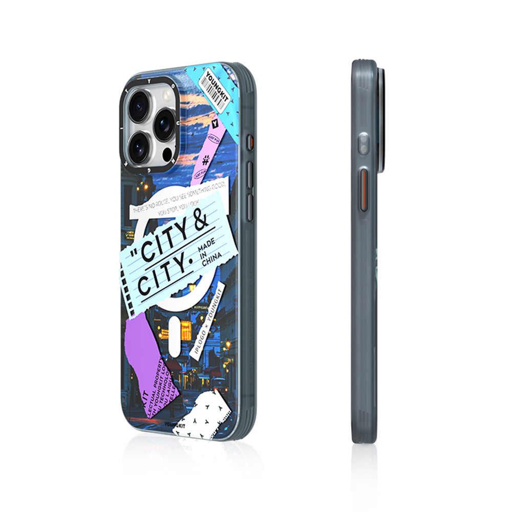 Youngkit A-City Serisi iPhone 15 Pro Max M-safe Şarj Özellikli Telefon Kılıfı