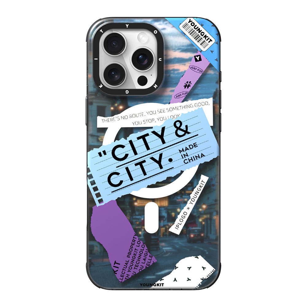 Youngkit A-City Serisi iPhone 15 Pro Max M-safe Şarj Özellikli Telefon Kılıfı