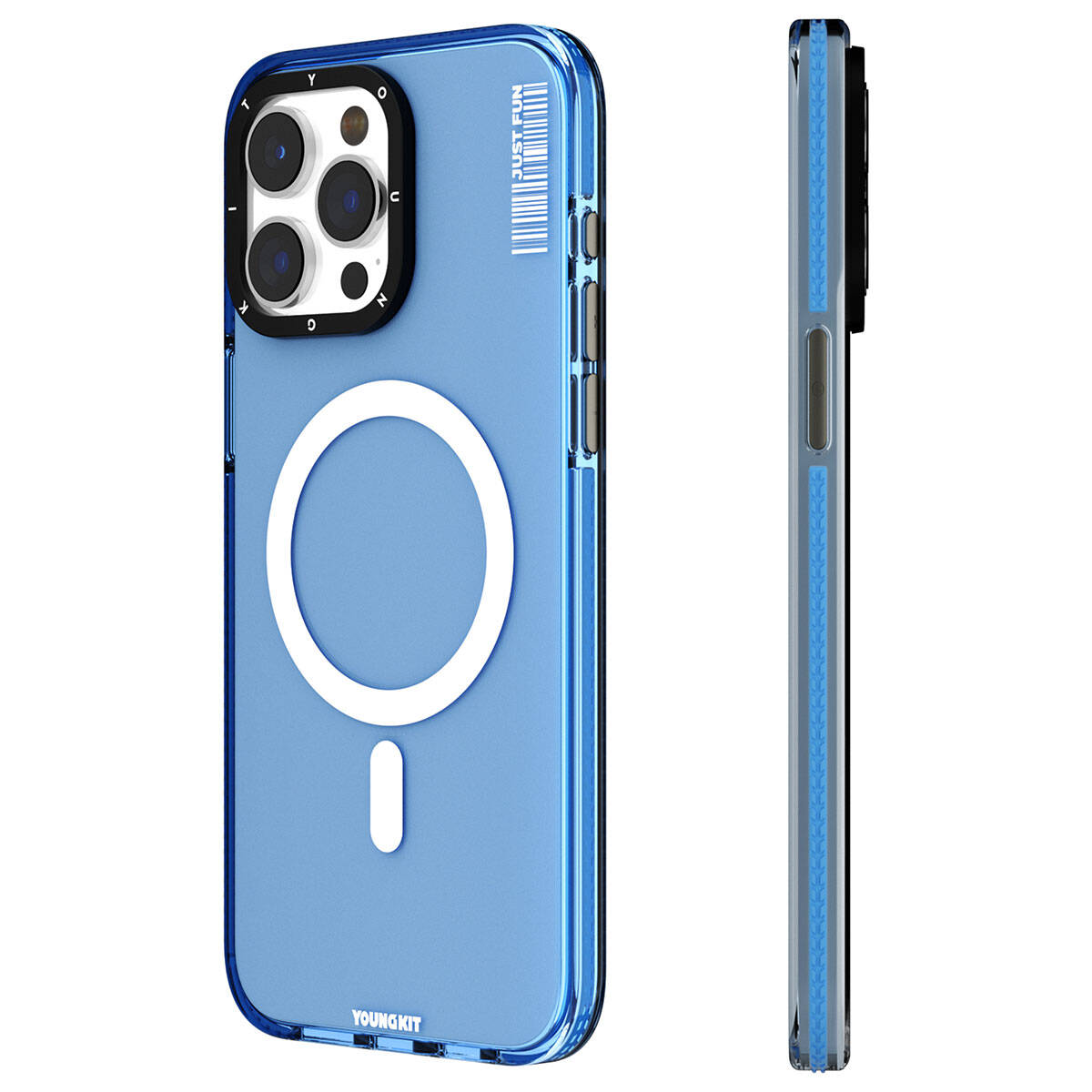 YoungKit Crystal Color Serisi iPhone 15 Pro Max Magsafe Şarj Özellikli Telefon Kılıfı