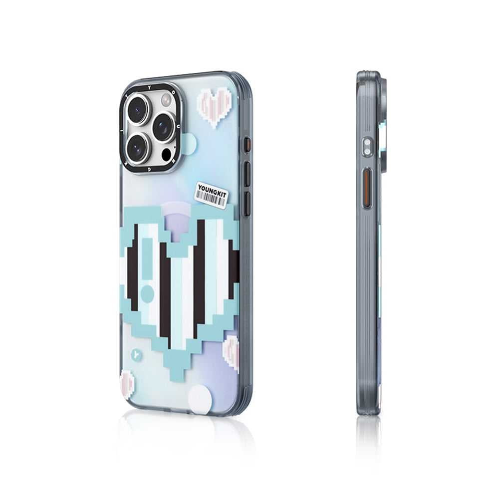 Youngkit Love Serisi iPhone 15 Pro Max M-safe Şarj Özellikli Telefon Kılıfı