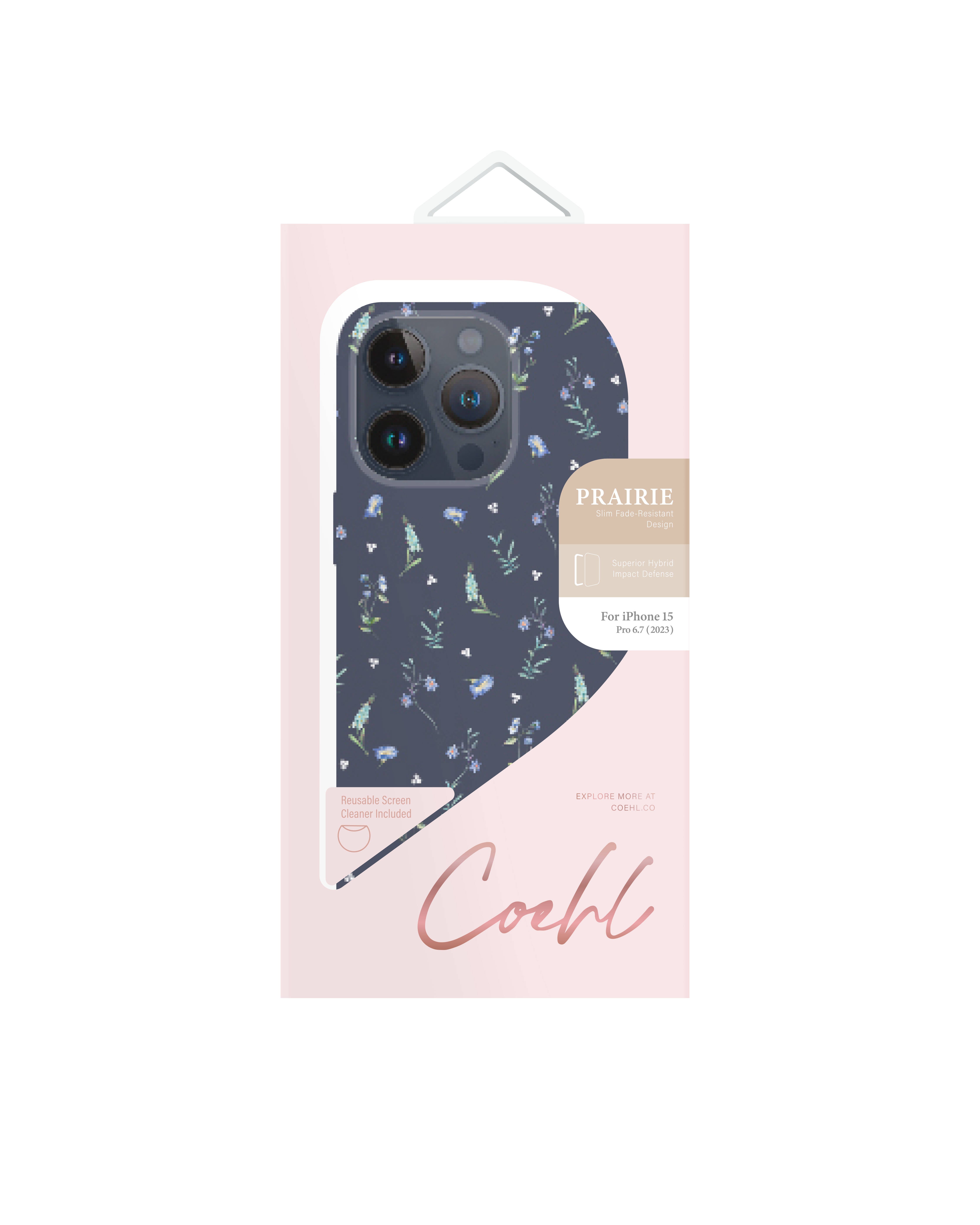 Coehl Prairie iPhone 15 Pro Max Mini Çayır Çiçekleri Desenli Kılıf