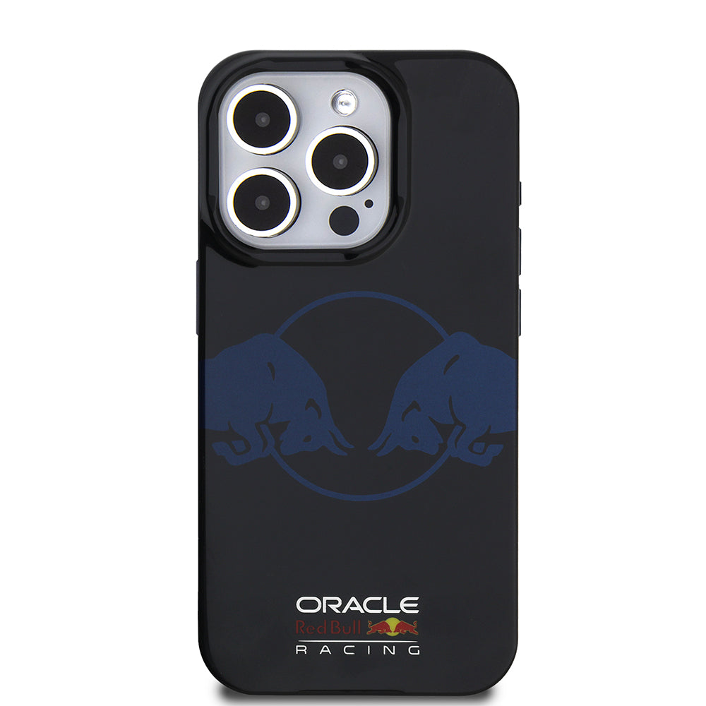 Apple iPhone 15 Pro Max Redbull Orjinal Lisanslı M-safe Şarj Özellikli IML Çift Boğa Baskılı Sert PC Kılıf