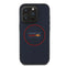 Apple iPhone 15 Pro Max Redbull Orjinal Lisanslı M-safe Şarj Özellikli Kırmızı Halka ve Logo Kabartmalı PU Deri Kılıf