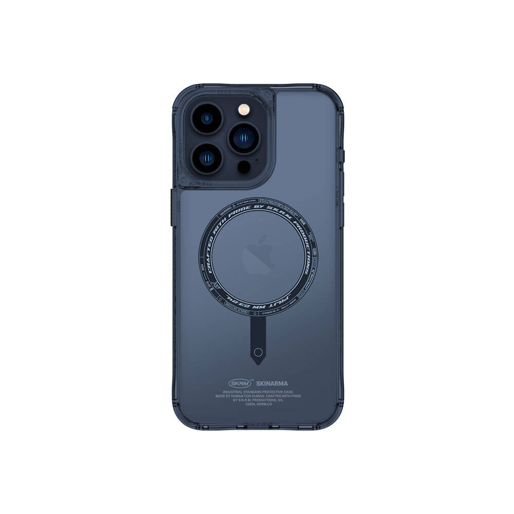SkinArma iPhone 15 Pro Max Şeffaf M-safe Şarj Özellikli Kado Kartlıklı Saido Kılıf