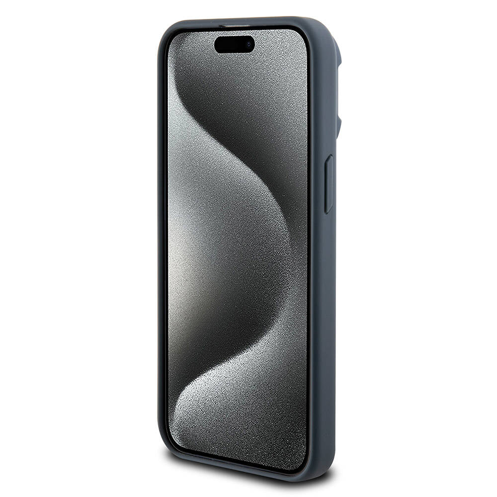 TUMI iPhone 15 Pro Max Orjinal Lisanslı M-safe Şarj Özellikli Kamera Standlı Buzlu Mat Kılıf