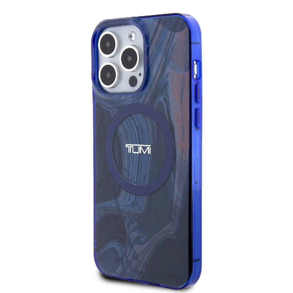 TUMI iPhone 15 Pro Max Orjinal Lisanslı M-safe Şarj Özellikli PC TPU Çift Katmanlı Sıvı Baskılı Kılıf