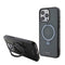TUMI iPhone 15 Pro Max Orjinal Lisanslı M-safe Şarj Özellikli PC TPU Metal Logolu Ring Standlı Kılıf