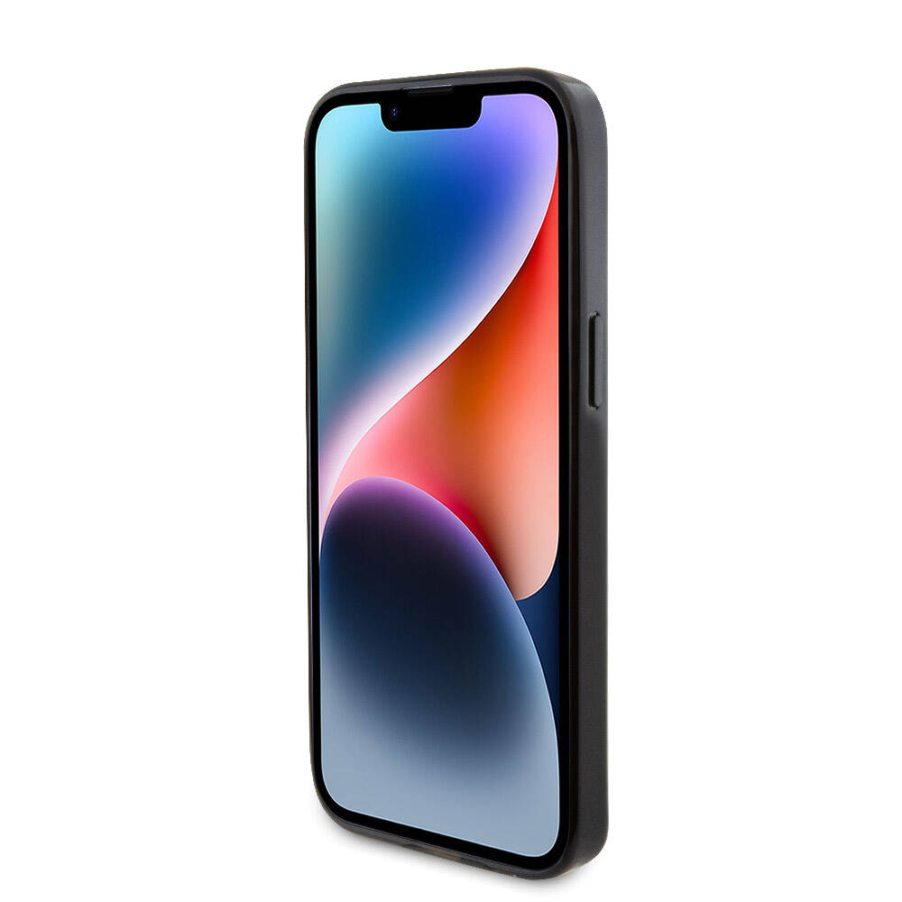 TUMI iPhone 15 Pro Max Orjinal Lisanslı M-safe Şarj Özellikli PC TPU Metal Logolu Ring Standlı Kılıf