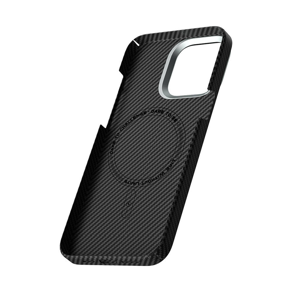 iPhone 15 Pro Max Kılıf Wiwu KJZ-017 Karbon Fiber 600D Explore Kevlar Telefon Kılıfı
