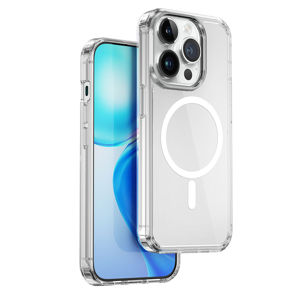 Wiwu MCC-101 iPhone 15 Pro Max Magnetic Crystal Sert PC Telefon Kılıf