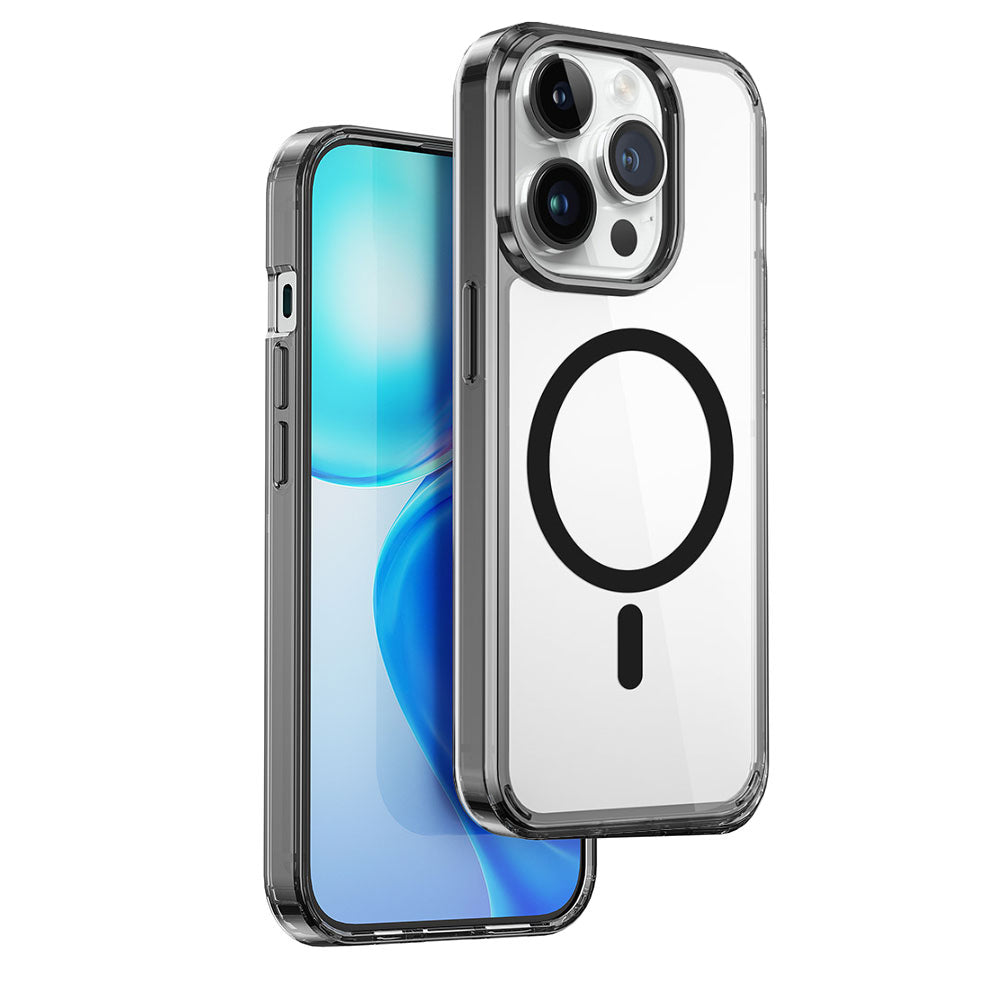 Wiwu MCC-101 iPhone 15 Pro Max Magnetic Crystal Sert PC Telefon Kılıf