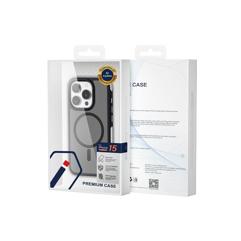 Wiwu ZKK-012 iPhone 15 Pro Max M-safe Şarj Özellikli Air Cushion Telefon Kılıfı