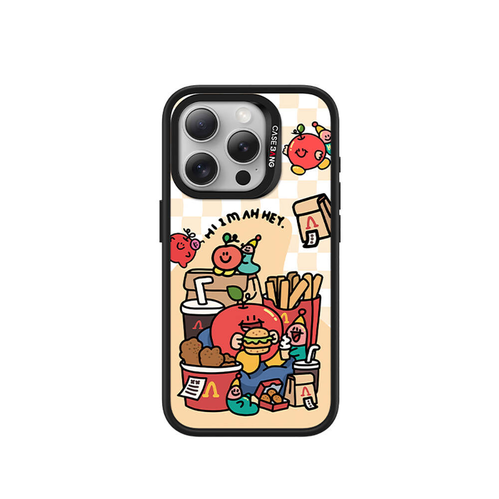 Casebang Ahhey Serisi iPhone 15 Pro Max M-safe Şarj Özellikli Arka Panel