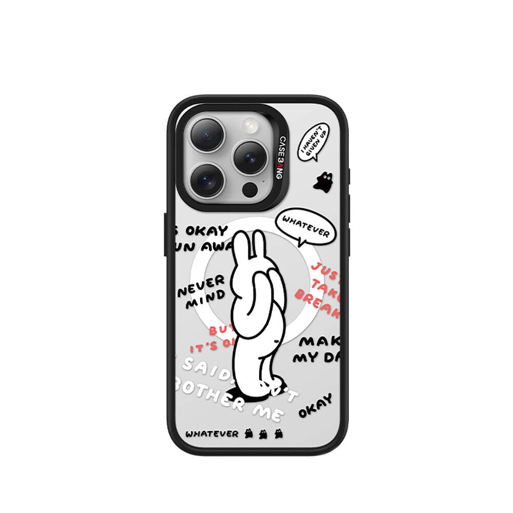 Casebang Chill Out Serisi iPhone 15 Pro Max M-safe Şarj Özellikli Mıknatıslı Arka Panel