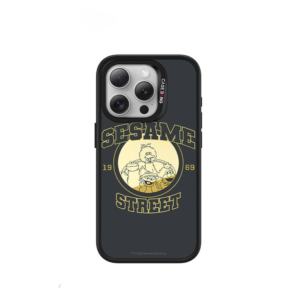 Casebang Sesame Street Serisi iPhone 15 Pro Max M-safe Şarj Özellikli Mıknatıslı Arka Panel